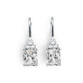 Sterling Silver Semi Mount Earrings Setting Emerald OCT 10X8mm DHJ