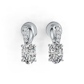 Sterling Silver Semi Mount Earrings Setting Oval OV 6x4mm Syzjewelry