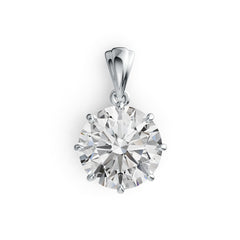 Sterling Silver Semi Mount Pendant Setting Round RD 13mm DHJ