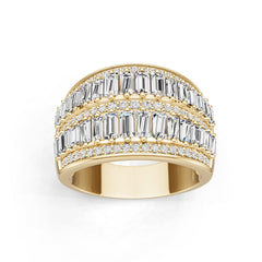 14K Gold Semi Mount Ring Setting Oval Ov 4x2mm Diamond Accent Syz Jewelry