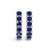 18K Gold Semi Mount Earrings Setting Round Ro 4x4mm Syz Jewelry