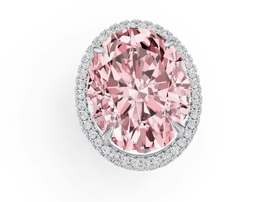 Sterling Silver Semi Mount Ring Setting Oval OV 24x19mm DHJ