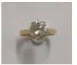 14K Gold Semi Mount Ring Setting Round RD 9x9mm Solitaire White DHJ