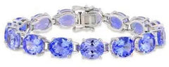Platinum Semi Mount Bracelet Setting Oval OV 9x7mm Tennis Bracelet DHJ