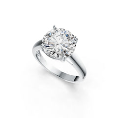 14K Gold Semi Mount Ring Setting Round RD 12x12mm DHJ