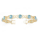 10K Gold Semi Mount Bracelet Setting Round Ro 5x5mm Syz Jewelry