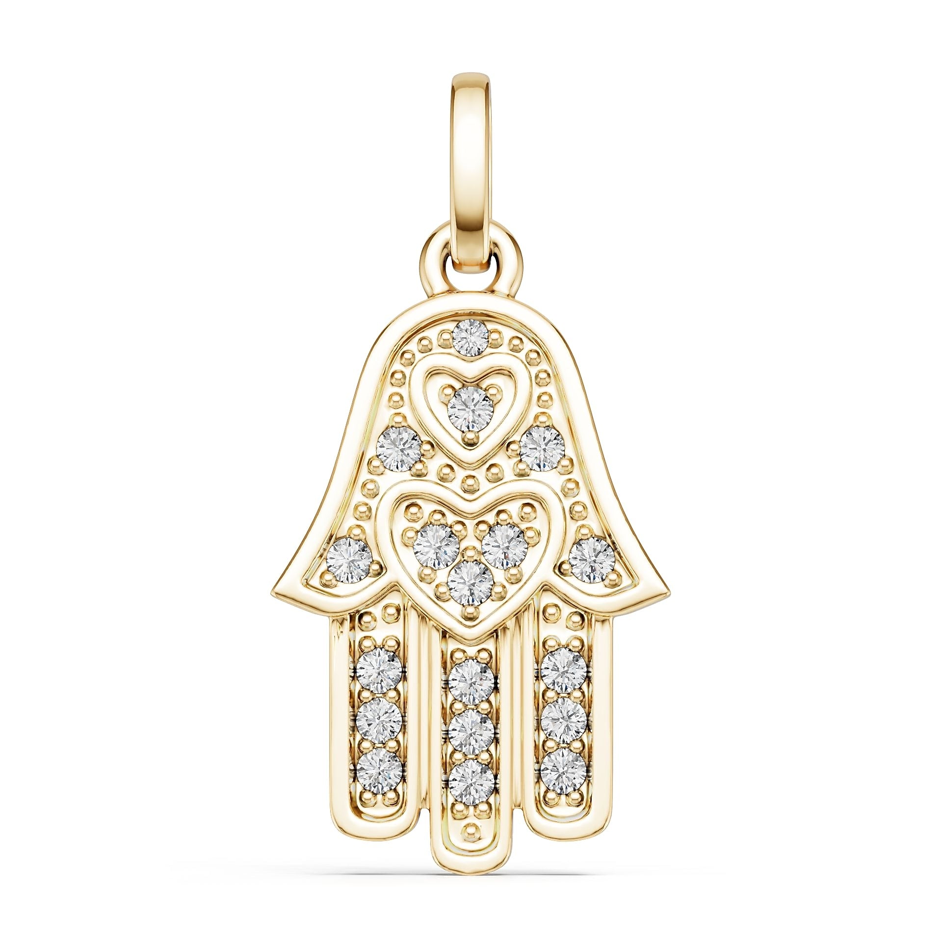 10K Gold Semi Mount Pendant Setting Round Ro 1x1mm Syz Jewelry