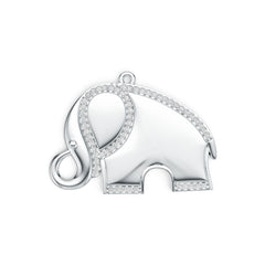 Sterling Silver Semi Mount Pendant Setting Round RD 1.0mm DHJ