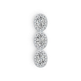 18K Gold Semi Mount Pendant Setting Oval OV 6X4mm Diamond Accent DHJ