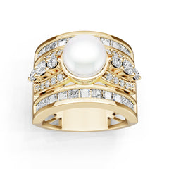 10K Gold Semi Mount Ring Setting Round Ro 8x8mm Syz Jewelry