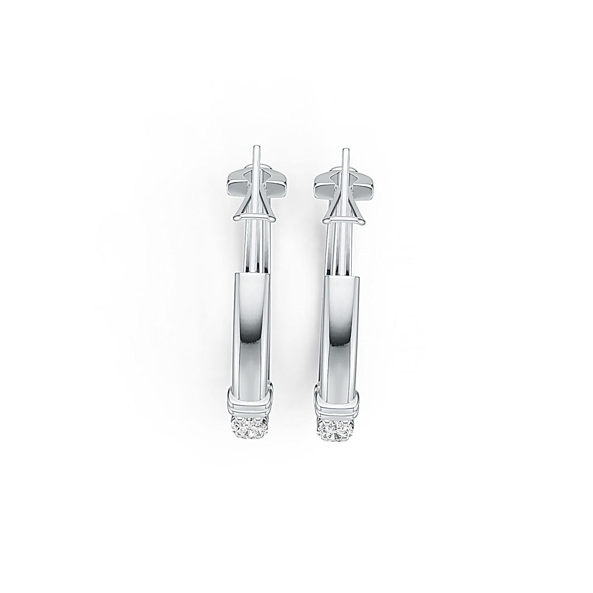 Sterling Silver Semi Mount Earrings Setting Oval OV 7X5mm - Syzjewelry