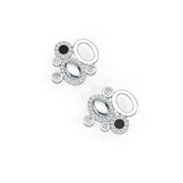 Sterling Silver Semi Mount Earrings Setting Round RD 2.4mm DHJ