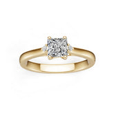 Sterling Silver Semi Mount Ring Setting Princess PR 5X5mm Syzjewelry