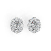 Sterling Silver Semi Mount Earrings Setting Oval OV 6X4mm DHJ