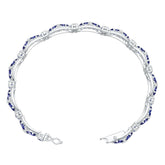10K Gold Semi Mount Bracelet Setting Round Ro 6x4mm Syz Jewelry