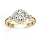 Platinum Semi Mount Ring Setting Round Ro 6x6mm Diamond Accent Syz Jewelry