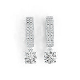 Sterling Silver Semi Mount Earrings Setting Round RD 6x6mm DHJ