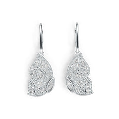 10K Gold Earrings Butterfly Wings Theme with or Moissanite Moissanite Accent DHJ