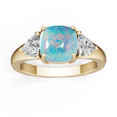14K Gold Semi Mount Ring Setting Round Ro 8x8mm Diamond Accent Syz Jewelry
