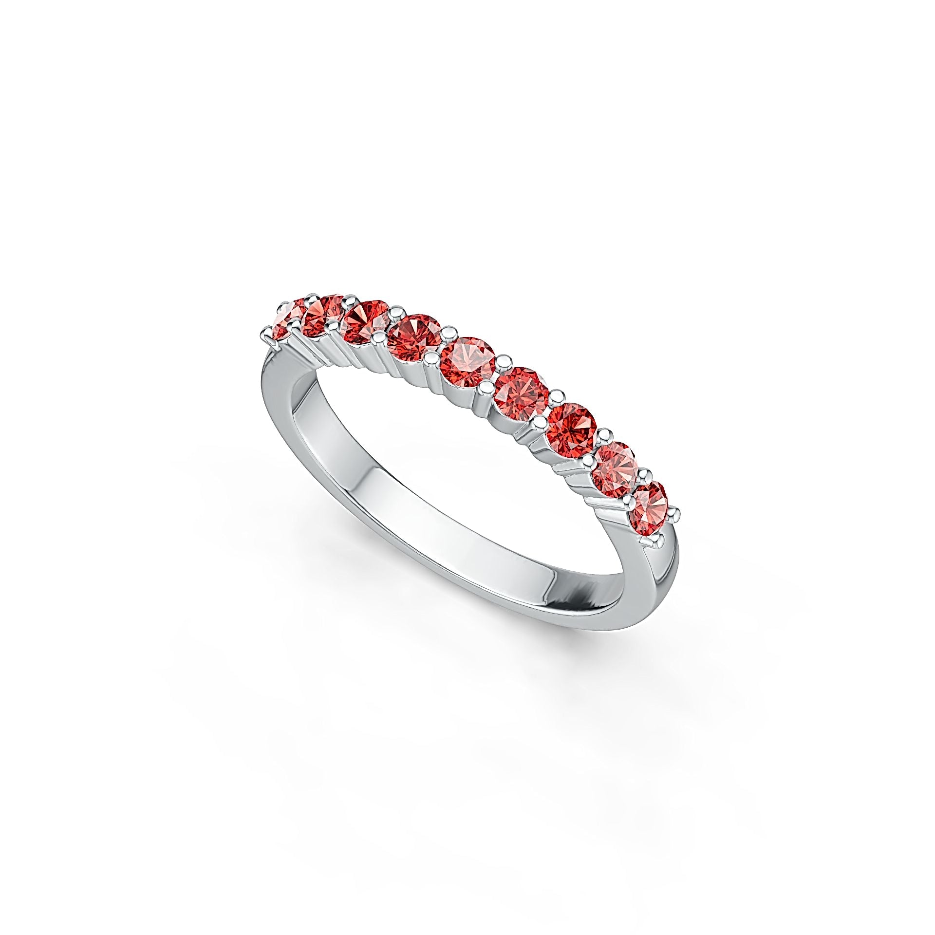 14K Gold Semi Mount Ring Setting Round RD 2.5x2.5mm 9 Stone Ring DHJ