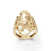 10K Gold Semi Mount Ring Setting Round Ro 6x6mm Syz Jewelry