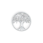 Sterling Silver Semi Mount Pendant Setting Round RD 4mm 3mm 2mm Tree Of Life Theme DHJ