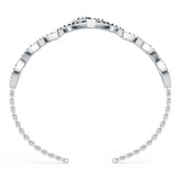14K Gold Semi Mount Bracelet Setting Round Ro 1x1mm Diamond Accent Syz Jewelry