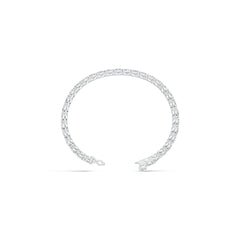 Sterling Silver Bracelet Semi Mount Setting Tennis Bracelet Oval OV 5x3mm 3 row DHJ