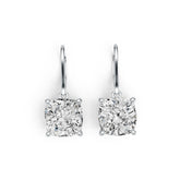 Sterling Silver Semi Mount Earrings Setting Cushion CU 10X10mm DHJ