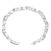 18K Gold Semi Mount Bracelet Setting Round Ro 6x6mm Syz Jewelry