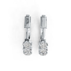 Sterling Silver Semi Mount Earrings Setting Round RD 4x4mm DHJ