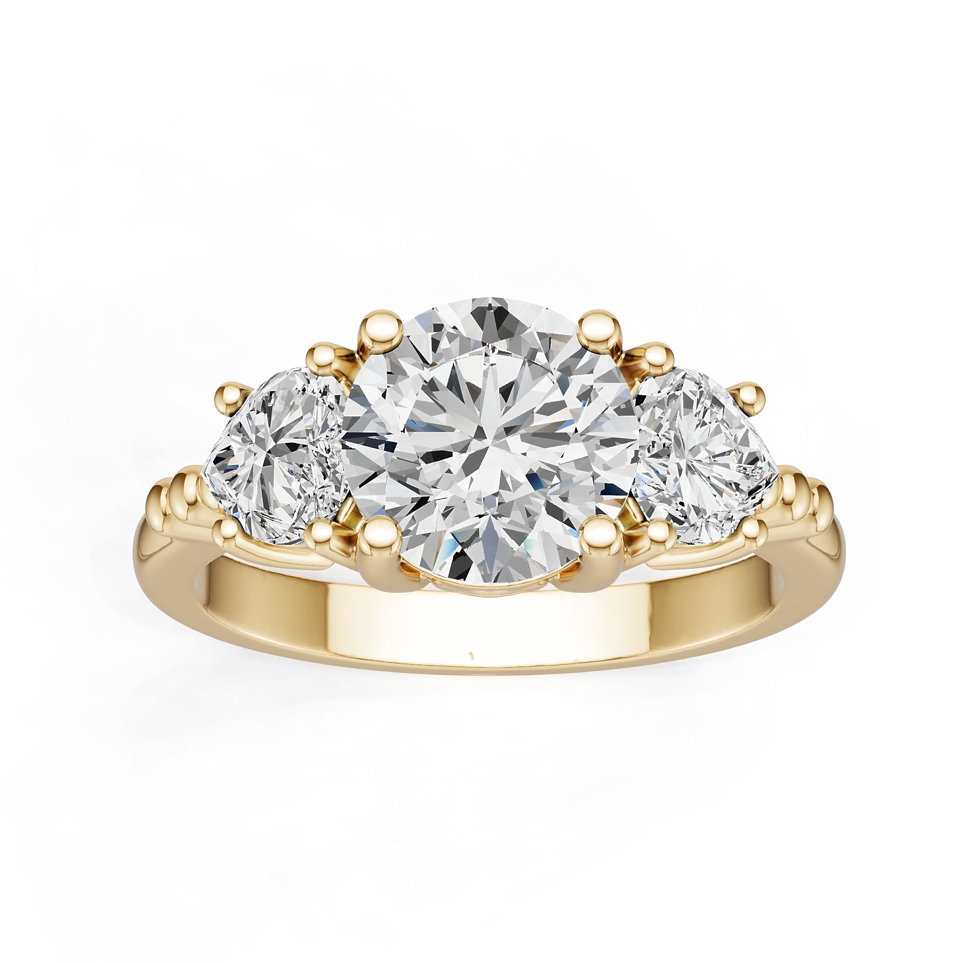 Platinum Semi Mount Ring Setting Round Ro 5x5mm Diamond Accent Syz Jewelry