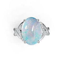 Sterling Silver Semi Mount Ring Setting Oval OV 17X12mm Cabochon DHJ