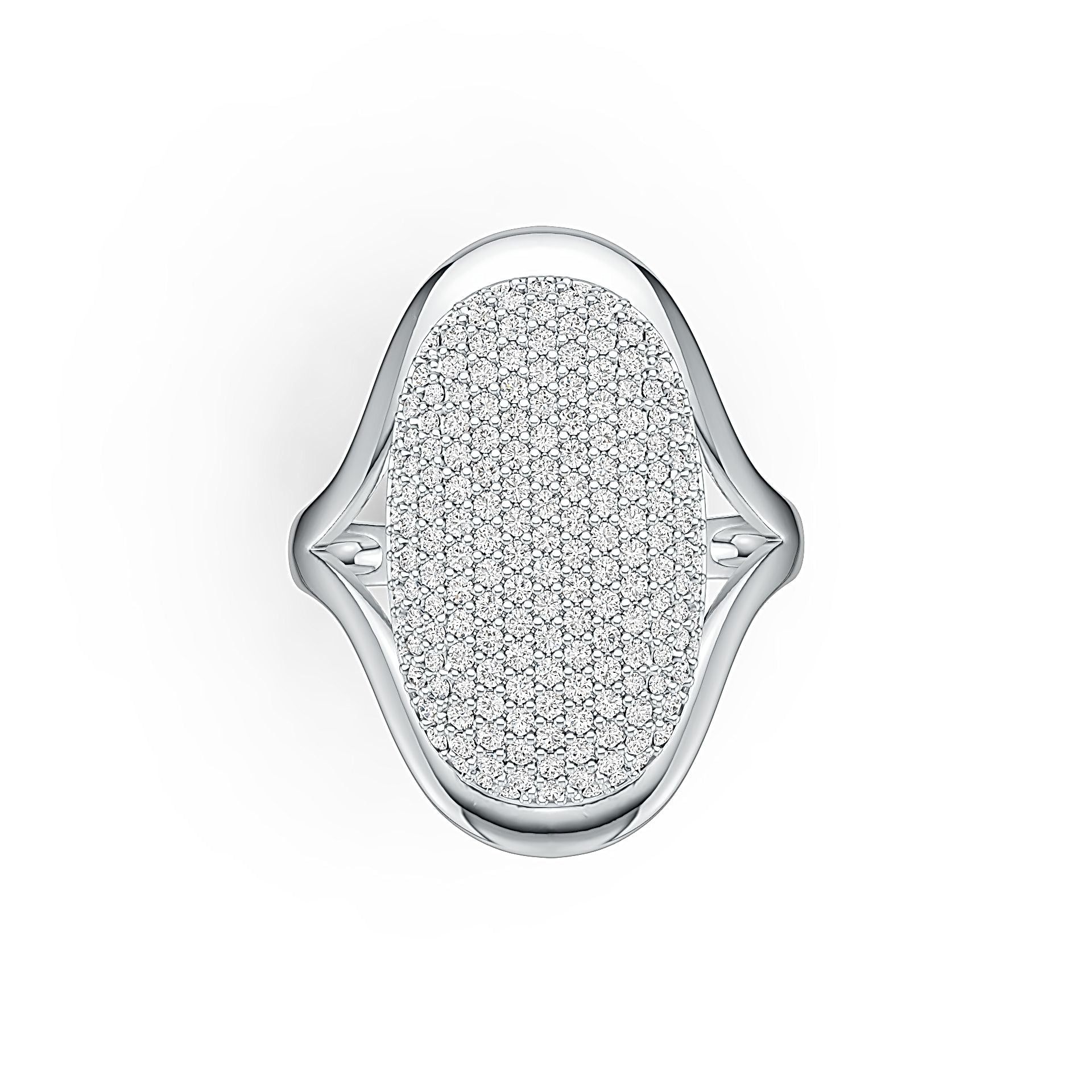 Sterling Silver Semi Mount Ring Setting Round RD 1.25mm DHJ