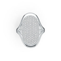 Sterling Silver Semi Mount Ring Setting Round RD 1.25mm DHJ