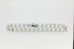 Platinum Semi Mount Bracelet Setting Round RD 7x7mm DHJ