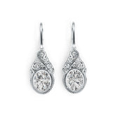 Sterling Silver Semi Mount Earrings Setting Oval OV 10X8mm DHJ