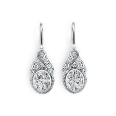 Sterling Silver Semi Mount Earrings Setting Oval OV 10X8mm DHJ