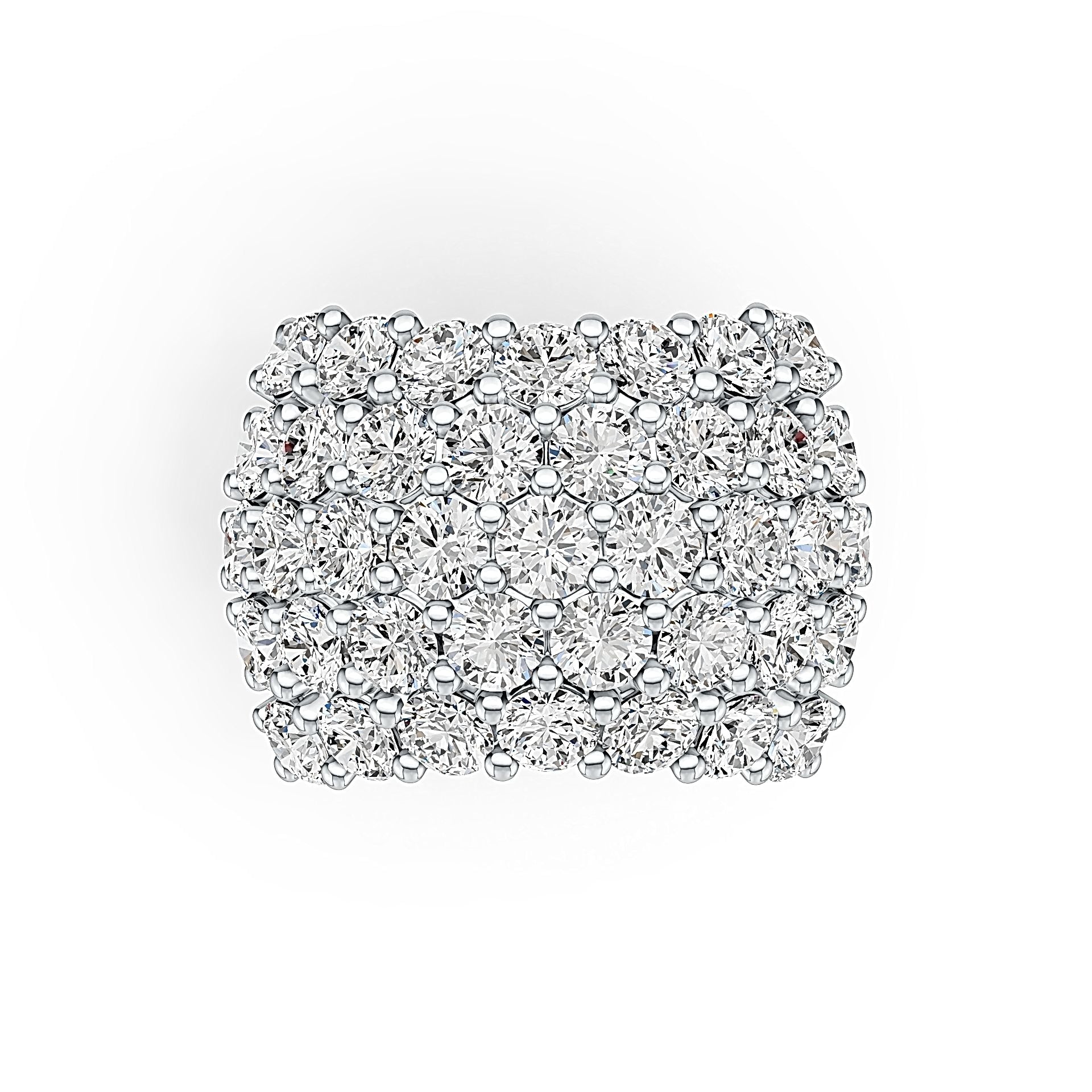 Sterling Silver Semi Mount Ring Setting Round RD 3.5mm DHJ