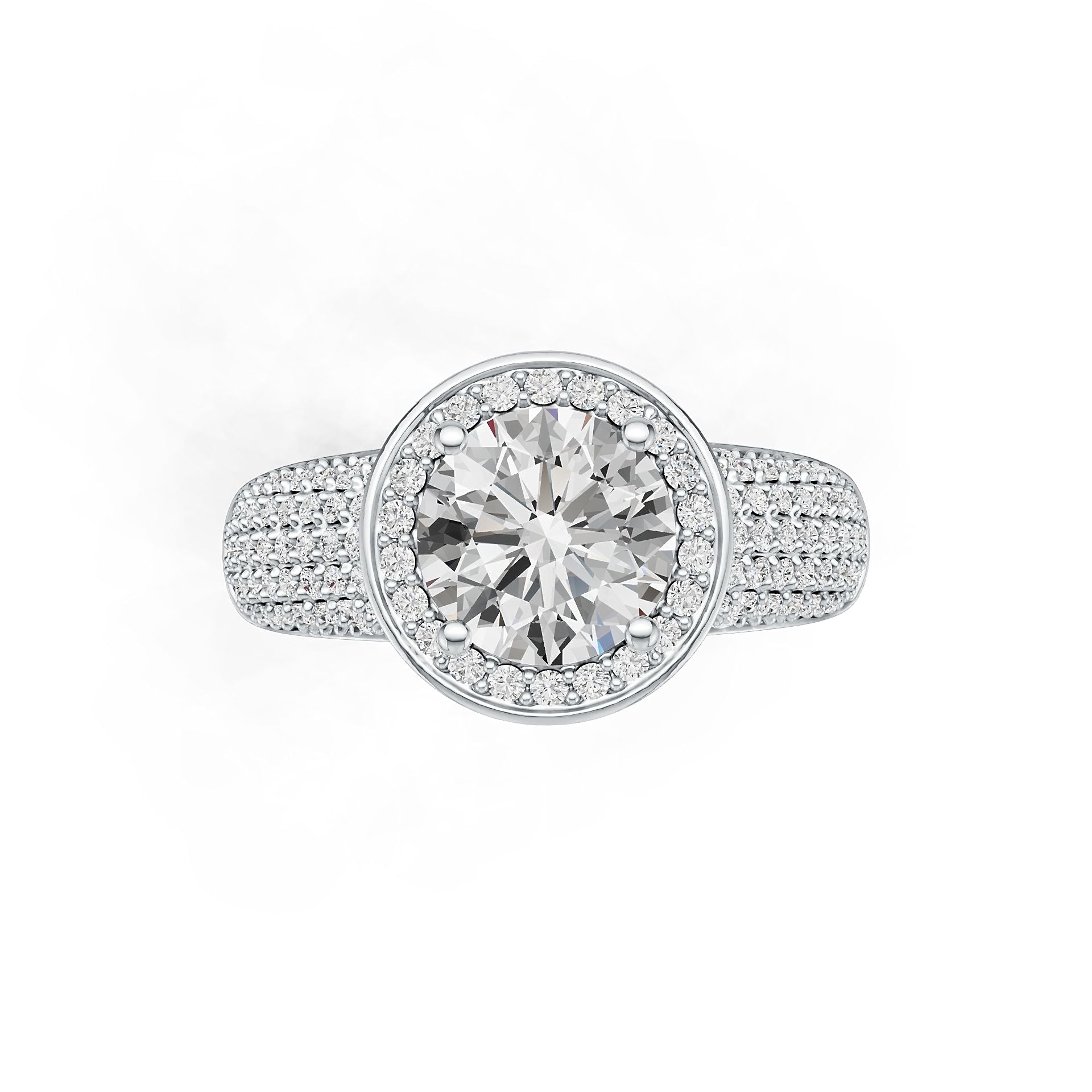 Sterling Silver Semi Mount Ring Setting Round RD 8x8mm DHJ