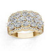 10K Gold Semi Mount Ring Setting Oval Ov 4x3mm Moissanite Accent Syz Jewelry