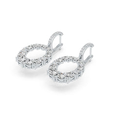 Sterling Silver Semi Mount Earrings Setting Round RD 5x5mm DHJ