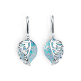 Sterling Silver Semi Mount Earrings Setting Pear PE 16X12mm Cabochon DHJ