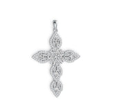 Platinum Semi Mount Pendant Setting Pear PE 5X4mm PE 5X3mm MQ 4X2mm Diamond Accent DHJ