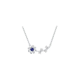 10K Gold Semi Mount Necklace Setting Round Rd 4mm Moissanite Accent Syzjewelry