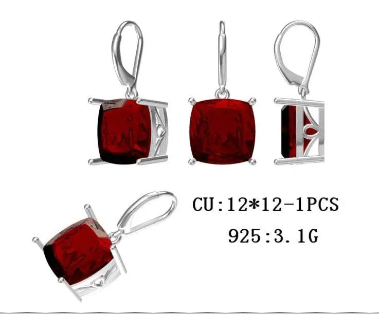14K Gold Semi Mount Earrings Setting Cushion CU 12X12mm Leverback DHJ