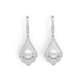 Sterling Silver Semi Mount Earrings Setting Round RD 7x7mm DHJ