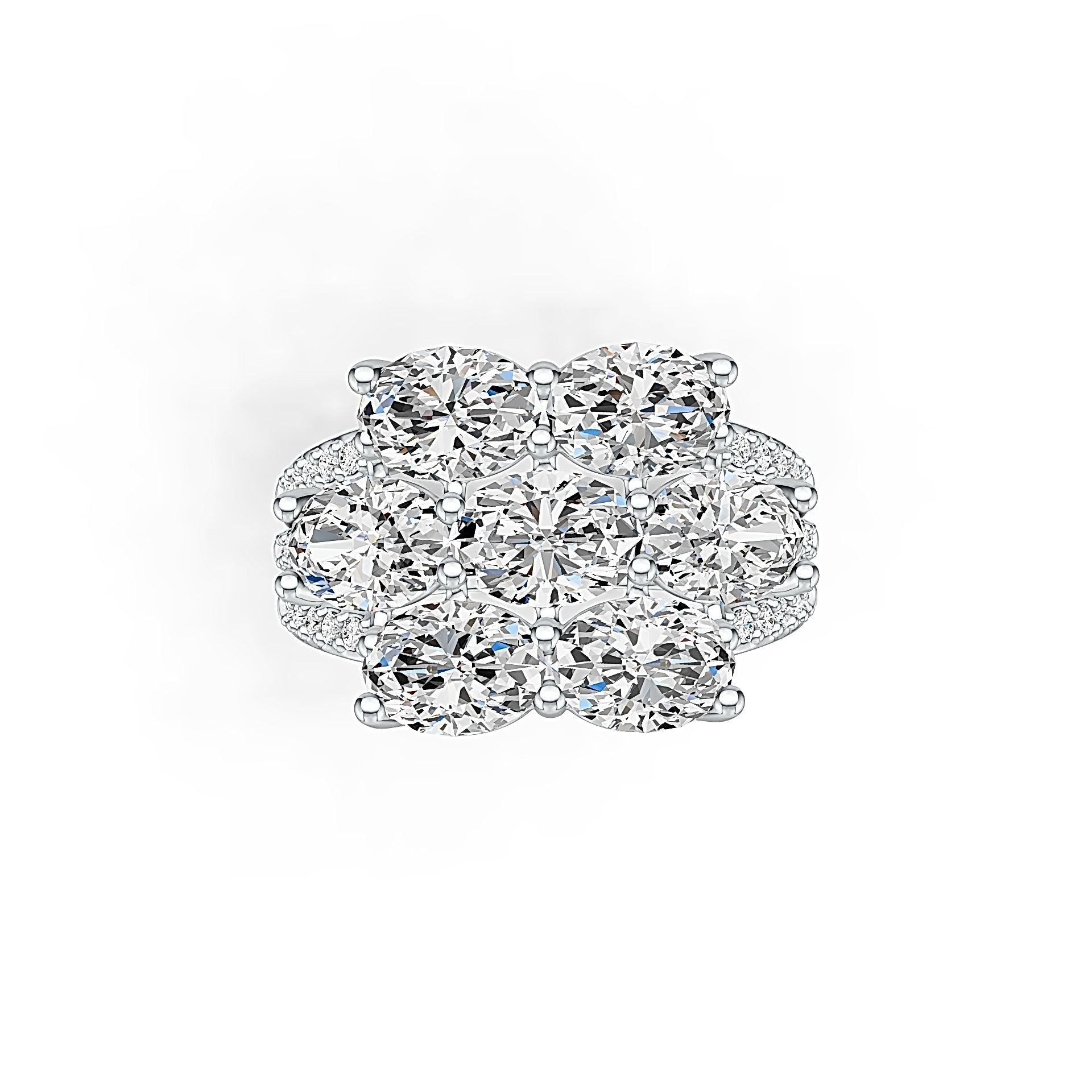 Sterling Silver Semi Mount Ring Setting Oval OV 7X5mm DHJ