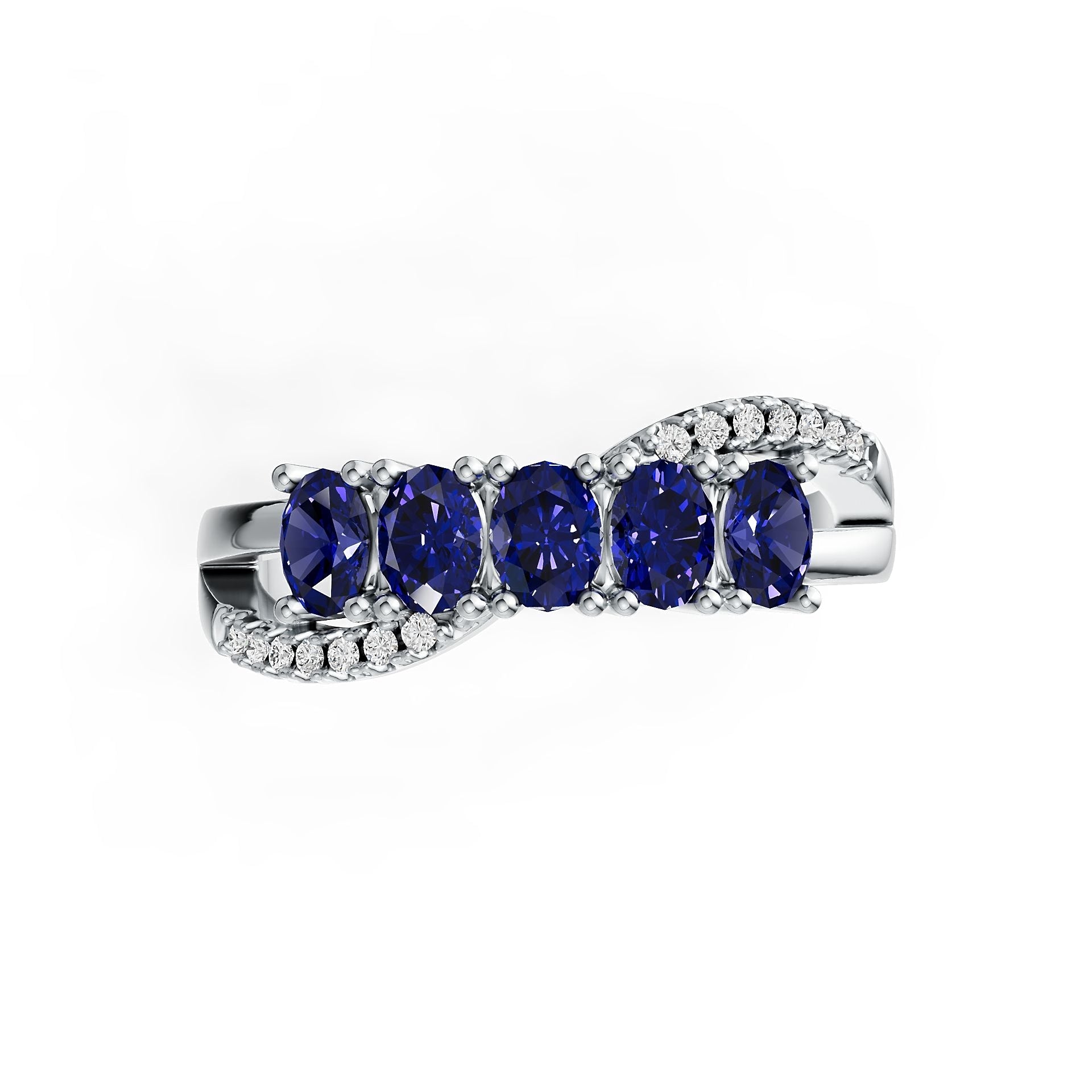 Sterling Silver Semi Mount Ring Setting Oval OV 4X3mm Syzjewelry