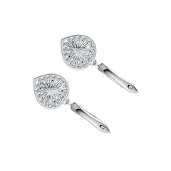 Sterling Silver Semi Mount Earrings Setting Heart HT 6X6mm - Syzjewelry